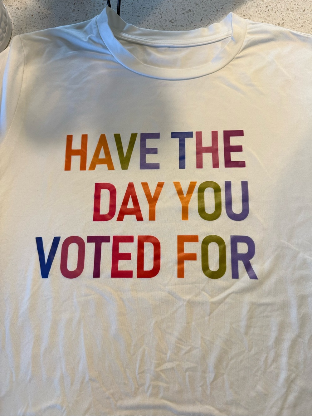 Have The Day You Voted For Rainbow Graphic Tee